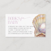 Carte D'accompagnement Pearl Oyster Seashell Beach Ocean Books for Baby (Devant)
