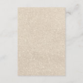 Carte D'accompagnement Pearls & Prosecco Bridal Recipe Black Bow (Dos)