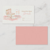 Carte D'accompagnement Pearls & Prosecco Guess How Many Pearls (Devant / Derrière)