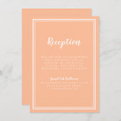 Carte D'accompagnement Pêche Mariage Simple Réception Moderne Traditionne (Devant / Derrière)