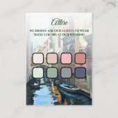 Carte D'accompagnement Peintures de Venise, Italie Mariage (Dos)