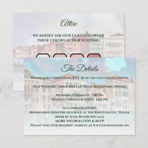 Carte D'accompagnement Peintures du Grand Canal, Venise, Italie