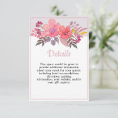 Carte D'accompagnement Pensez aux détails de Dusty Pink (Debout devant)