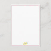 Carte D'accompagnement Pensez aux détails de Dusty Pink (Dos)