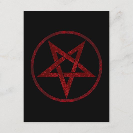 Carte D'accompagnement Pentagramme du Diable Rouge (Devant)