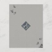 Carte D'accompagnement Peonées florales de blanc glamour et de pêche (Dos)