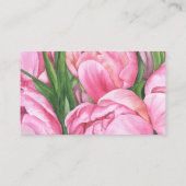 Carte D'accompagnement Peonies fleurs florales - Display douche (Dos)