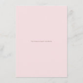 Carte D'accompagnement Peonies rose Aquarelle Fête des mariées Bingo Jeu (Dos)