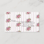Carte D'accompagnement Peony hydrangea Bridal Display Cabine de douche (Dos)