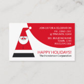 Carte D'accompagnement Père Noël Abstraite, billet de fête de Noël (Dos)