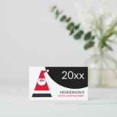 Carte D'accompagnement Père Noël Abstraite, billet de fête de Noël (Debout devant)