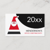 Carte D'accompagnement Père Noël Abstraite, billet de fête de Noël (Devant)