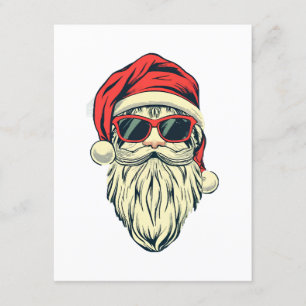 Carte D'accompagnement Père Noël avec des lunettes