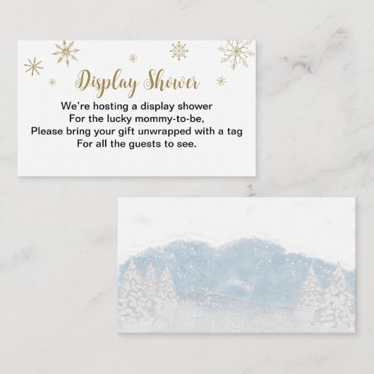 Carte D'accompagnement Père Noël Baby Christmas Baby shower Affichage dou (Devant / Derrière)