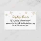 Carte D'accompagnement Père Noël Baby Christmas Baby shower Affichage dou (Devant)