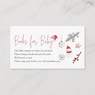 Carte D'accompagnement Père Noël Baby Christmas Baby showers Livres Pour 