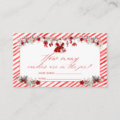 Carte D'accompagnement Père Noël Baby Christmas Combien de bonbons (Devant)