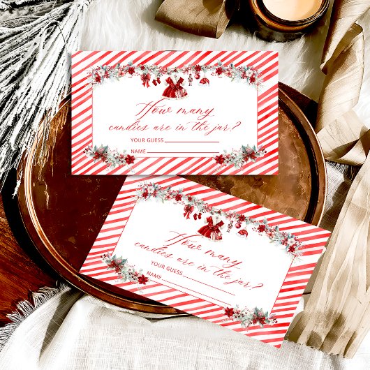 Carte D'accompagnement Père Noël Baby Christmas Combien de bonbons