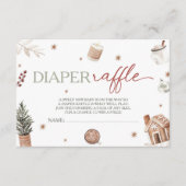 Carte D'accompagnement Père Noël Baby shower Diaper Raffle (Devant)