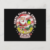 Carte D'accompagnement Père Noël Pickleball Noël, Funny Père Noël (Dos)