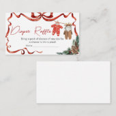 Carte D'accompagnement Père Noël Vêtements de bébé Noël Bébé Déchets Raff (Devant / Derrière)