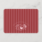 Carte D'accompagnement Perfect Match Made in Heaven Pink Lingerie Sizes (Dos)