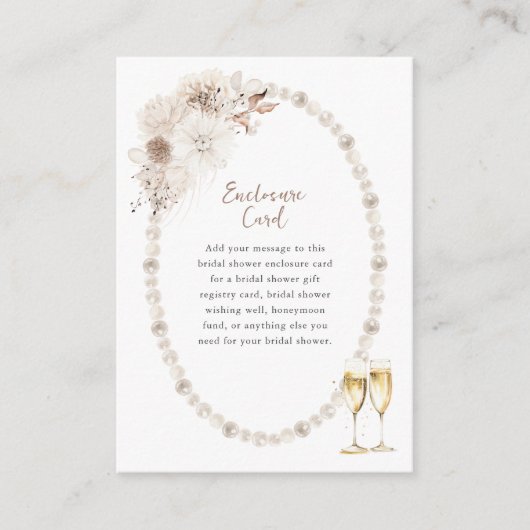 Carte d'accompagnement Perles (Devant)