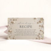 Carte D'accompagnement Perles Élégantes Apportez Une Recette S'Il Vous Pl