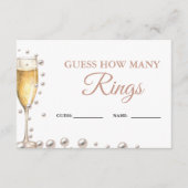 Carte D'accompagnement Perles et Procuco Devinez combien de anneaux jeu (Devant)