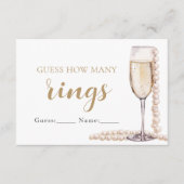 Carte D'accompagnement Perles et Procuco Devinez combien de anneaux jeu (Devant)