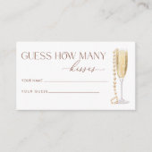 Carte D'accompagnement Perles Et Procuco Devinez Combien De Baisers (Devant)