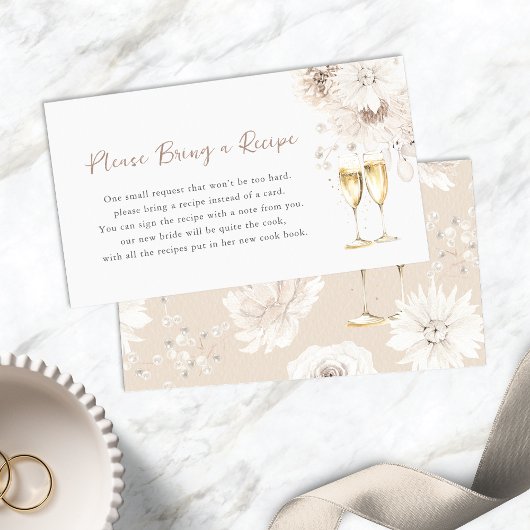 Carte D'accompagnement Perles et Prosecco