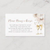 Carte D'accompagnement Perles et Prosecco (Devant)