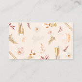 Carte D'accompagnement Perles et Prosecco avec douche à affichage floral (Dos)