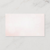 Carte D'accompagnement Perles et Prosecco Rose Affichage Mariage (Dos)