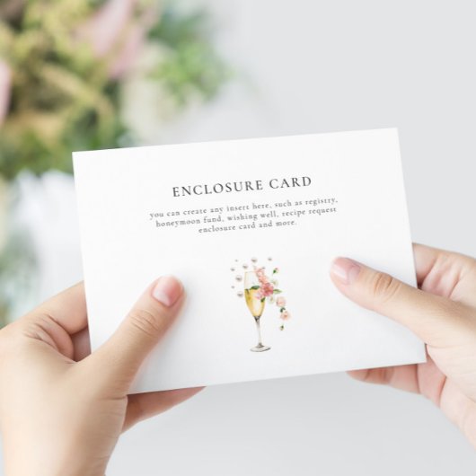 Carte D'accompagnement Perles roses blanches et Fête des mariées personna