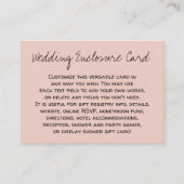 Carte D'accompagnement Personnalisé, Décontracté do-it-yourself Versatile (Devant)