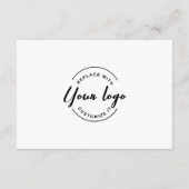 Carte D'accompagnement Personnalisé Simple Business event Logo Sièges rés (Dos)