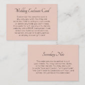 Carte D'accompagnement Personnalisé, simple et polyvalent do-it-yourself (Devant / Derrière)