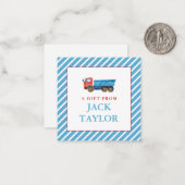 Carte d'accompagnement personnalisée pour les garç (Devant/Arrière en situation)