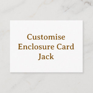 Carte D'accompagnement personnaliser simple personnalisé 3,5" x 2,5" carr