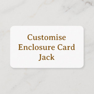 Carte D'accompagnement personnaliser simple personnalisé 3,5" x 2" arrond
