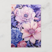 Carte D'accompagnement Petal Pink, Cornflower Blue & Mauve Détails au suj (Dos)