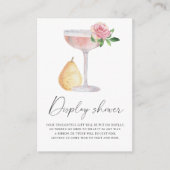 Carte D'accompagnement Pétales et parquet - douche à écran (Devant)