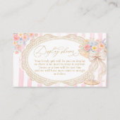 Carte D'accompagnement Petals Prosecco Bridal Shower Display Shower (Devant)