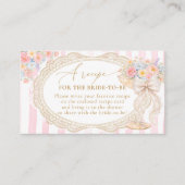 Carte D'accompagnement Petals Prosecco Bridal Shower Recipe Request (Devant)