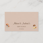 Carte D'accompagnement Peter lapin tombeau baby shower tomberie tomberie (Dos)