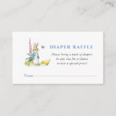 Carte D'accompagnement Peter Rabbit Baby shower Déchets Raffle (Devant)