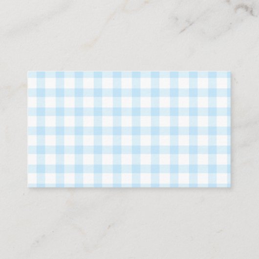 Carte D'accompagnement Peter Rabbit Baby shower Déchets Raffle (Dos)