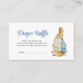 Carte D'accompagnement Peter Rabbit Baby shower Déchets Raffle (Devant)